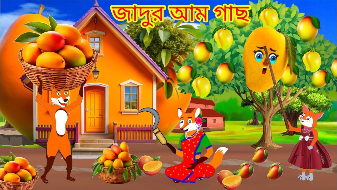 টক আম মিস্টি আম | জাদুর আম গাছ |বাংলা শিয়ালের কার্টুন |Fox Cartoon #cartoonbangla​​ #shiyalercartoon