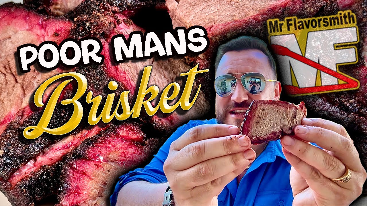 Learn How-To-Cook♨️ a Poor Mans Brisket🥩 from MrFlavorsmith on a Charcoal 22 Inch Weber Kettle Grill