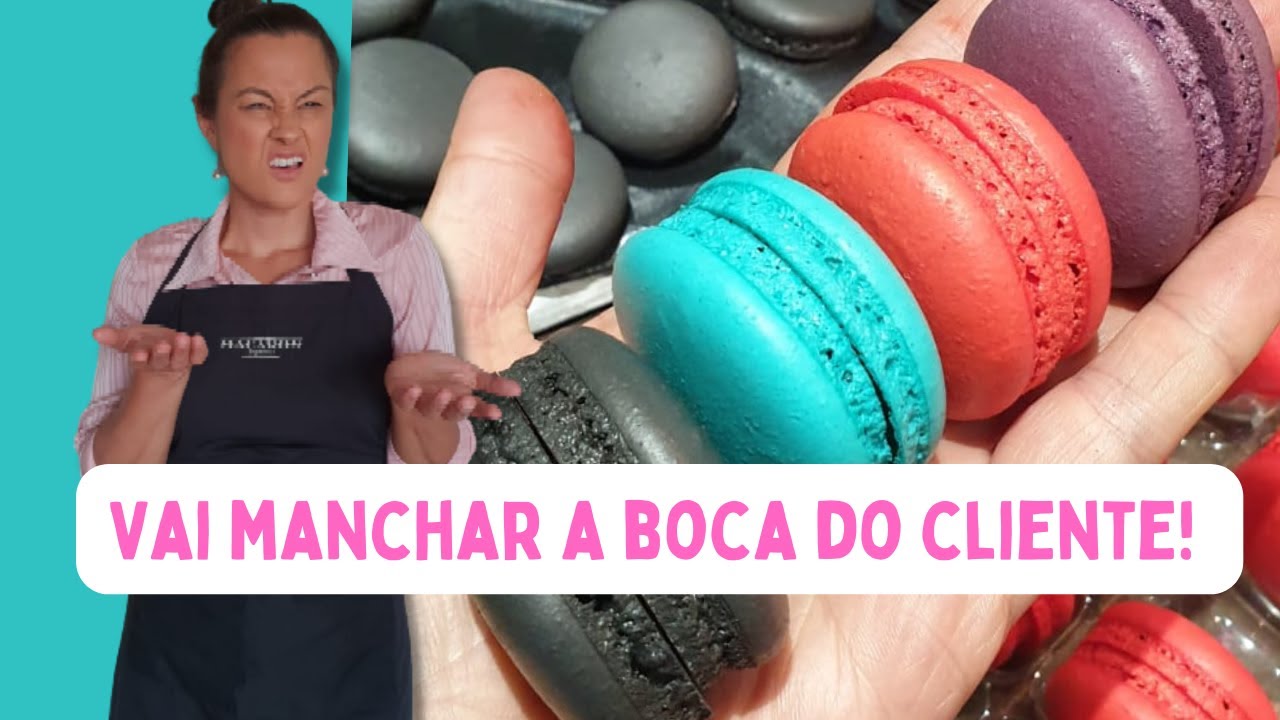 Live #59 - Como colorir macarons com cores fortes sem amargar