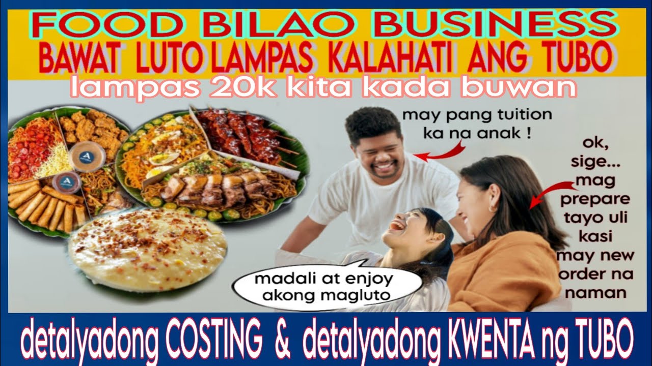 FOOD BILAO-NEGOSYONG WALANG TALO #startingsmallbusiness #foodbusiness #smallcapitalbusiness
