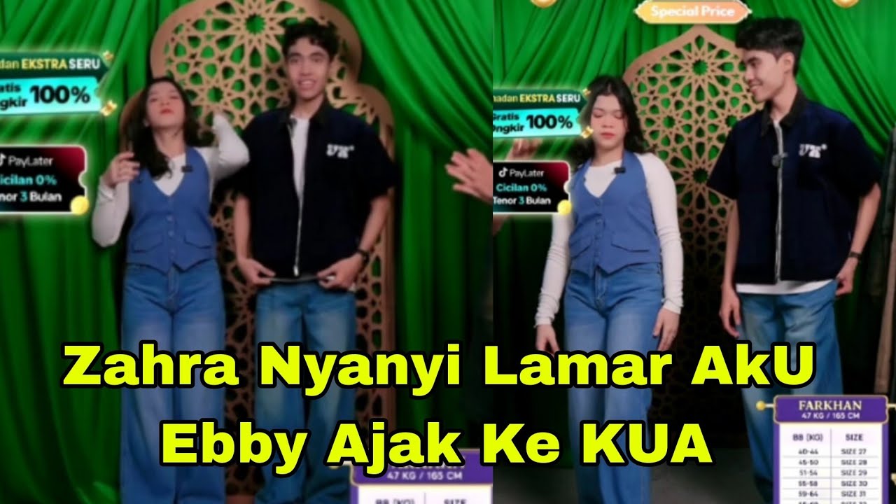 ZAHRA NYANYI LAMAR AKU EBBY AJAK KE KUA