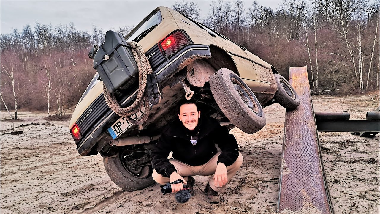 Je PILOTE ma 205 sur un TERRAIN de 4X4 !