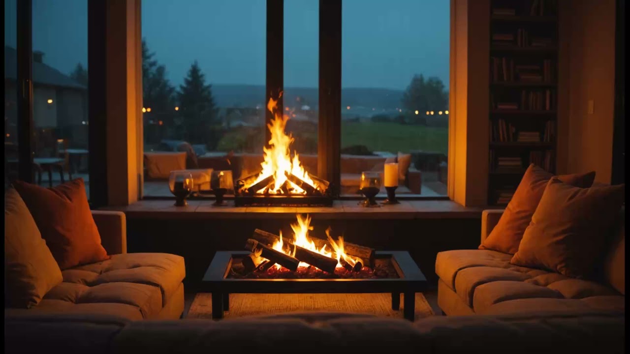 Cozy Fireplace Jazz &mdash; 1 Hour | Relaxing Background Music