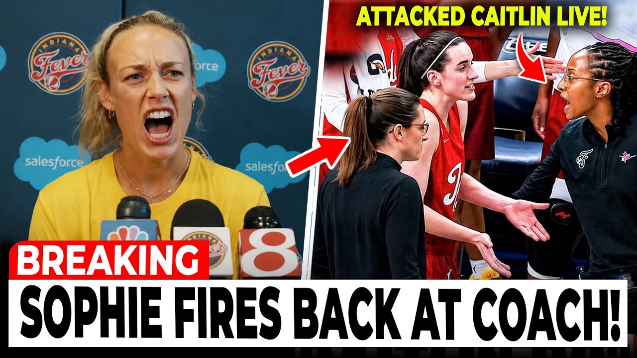 Sophie Cunningham GOES NUCLEAR As Fever Coach Briann January EMBARRASSED Caitlin Clark ON LIVE TV!