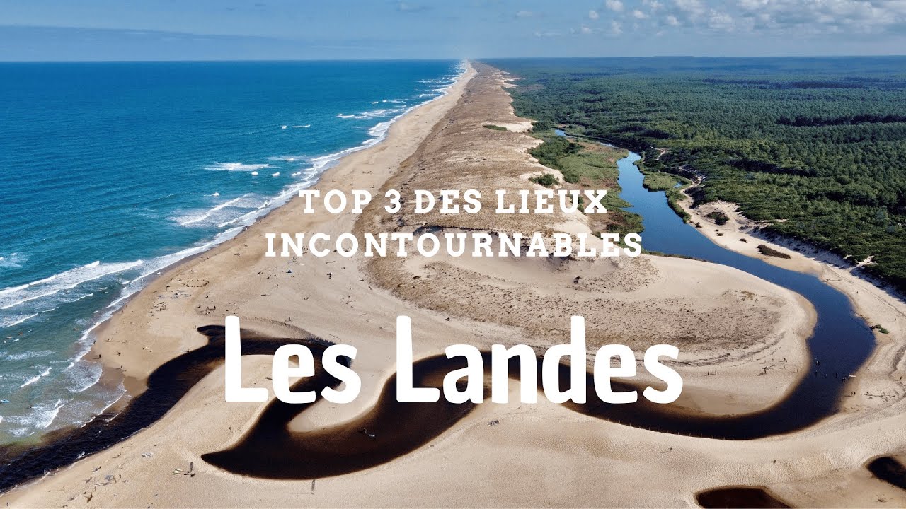 3 lieux &agrave; voir absolument dans les Landes - Drone 4K