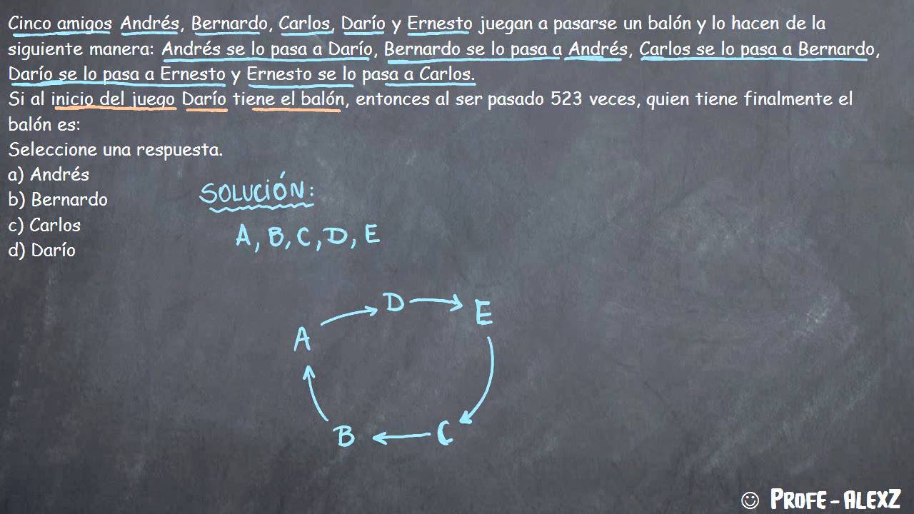 Examen UdeA - Problema de Razonamiento Logico 186
