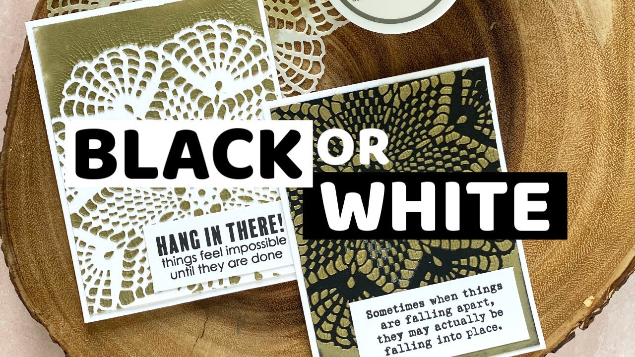 5 Things That Look AMAZING on BLACK AND WHITE Cardstock!