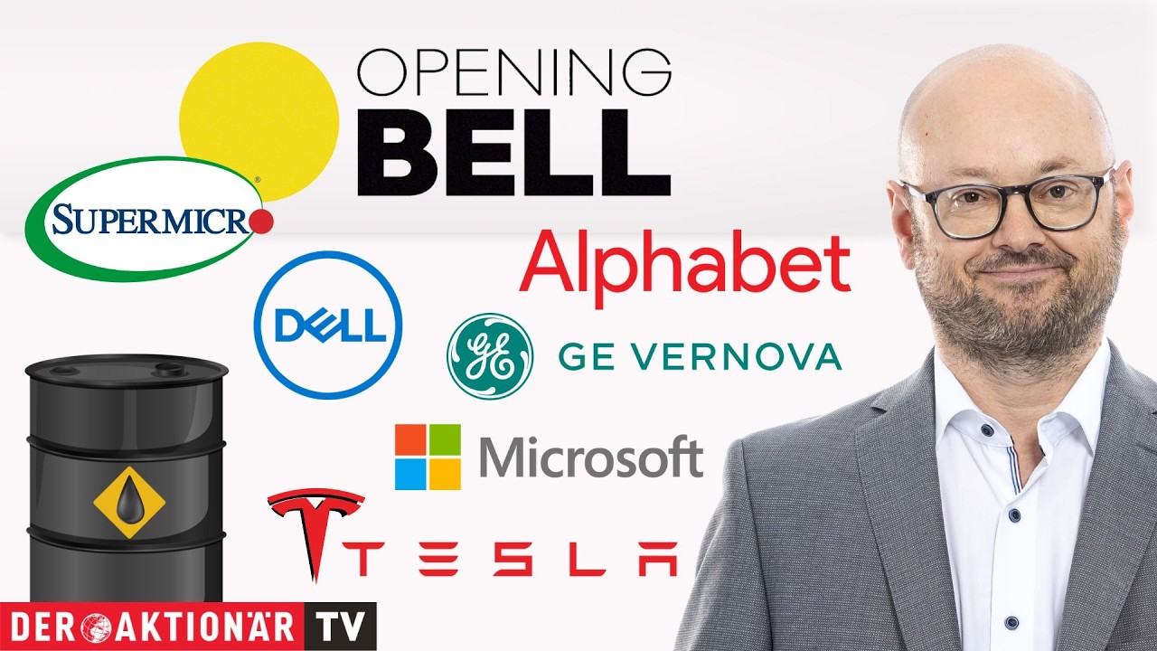 Открытие торгов: &Ouml;l, GE Vernova, Super Micro Computer, Dell, Alphabet, Tesla, Microsoft