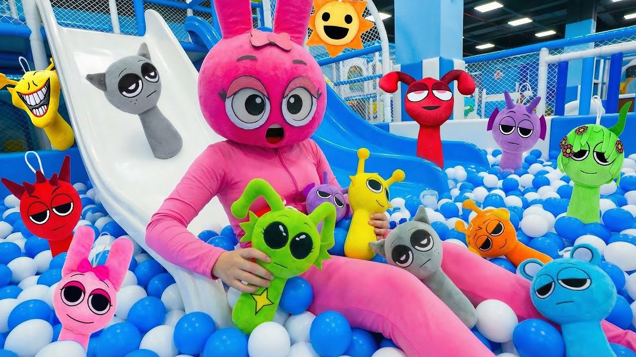 What’s Hiding in the Giant Ball Pit?! Pinki Searches for Sprunki