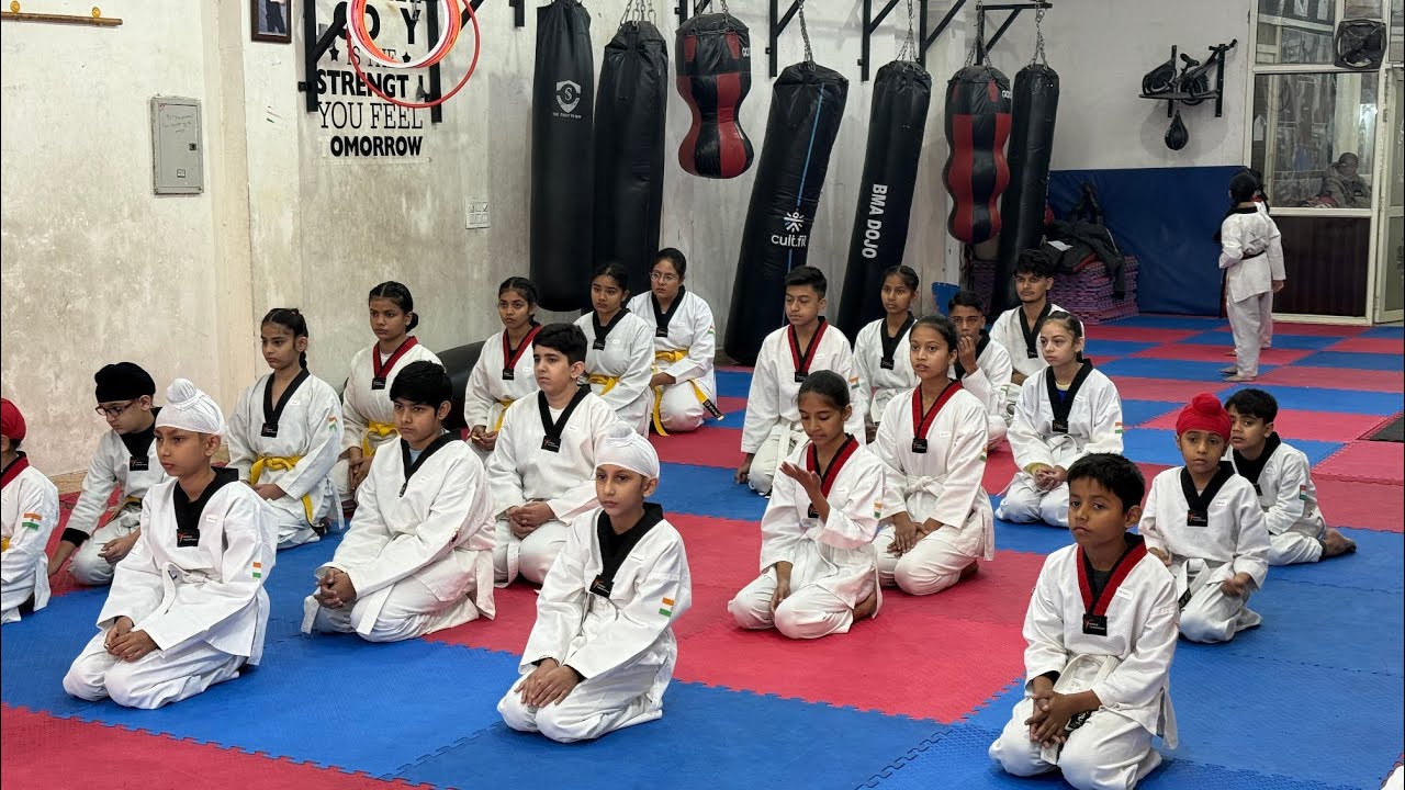 Kids Taekwondo Training – Yellow Belt Kicks | Jalandhar Martial Arts Academy