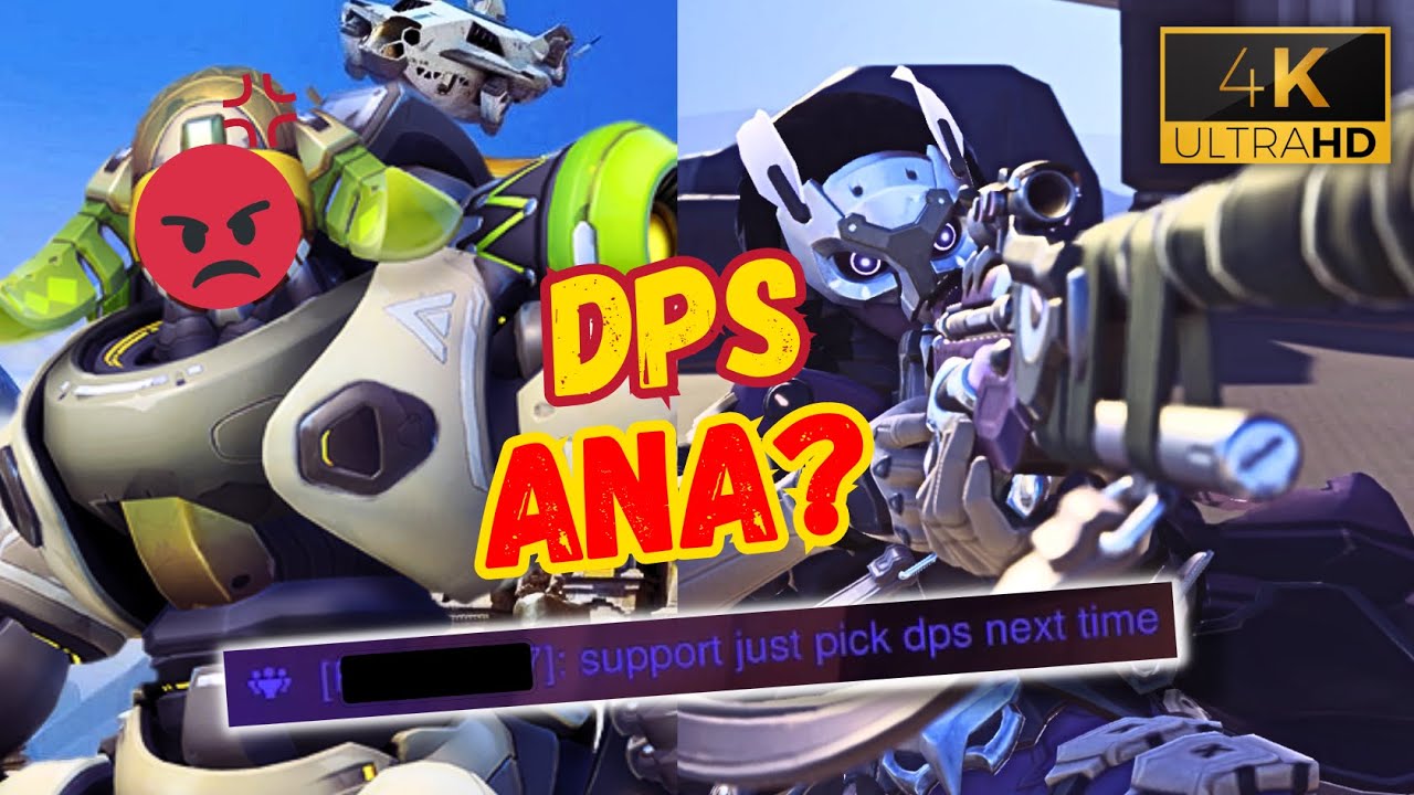 Carrying my DPS as Ana - Overwatch 2 Gameplay (No Commentary)