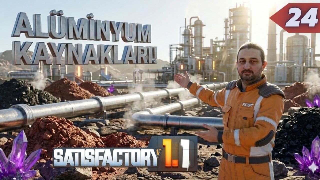 Alüminyum Fabrikası için Alt Yapı Çalışamaları. | Satisfactory Türkçe Rehber l Bölüm 24