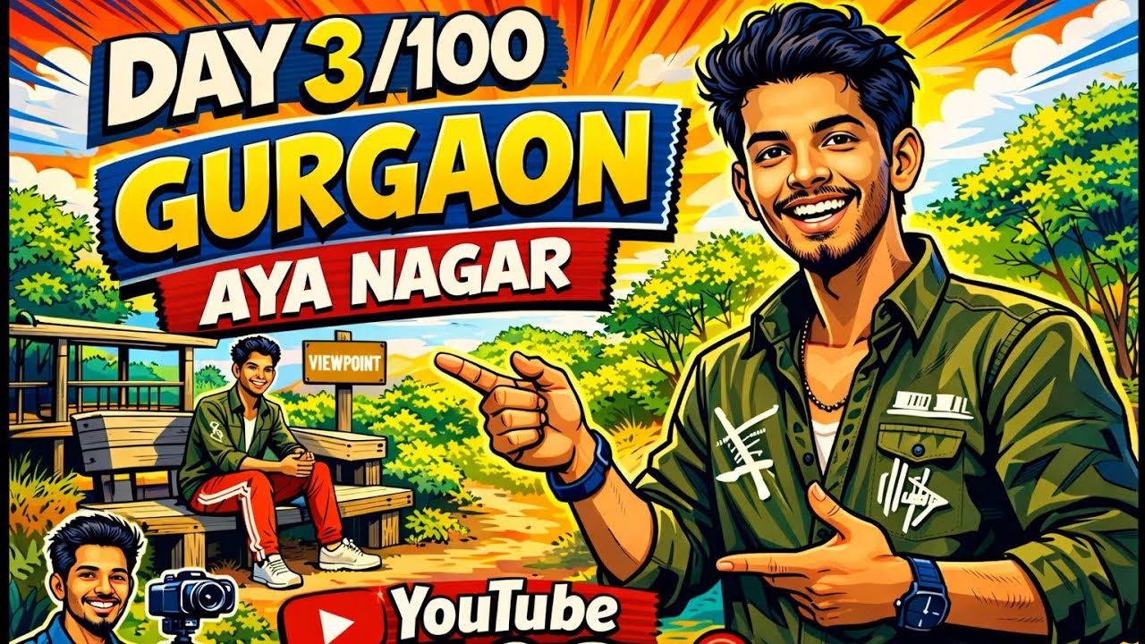 Day 3/100 days challenging videos creations! Day 3 exploring aya nagar youtube vlog 💖✨️ #viralvideos