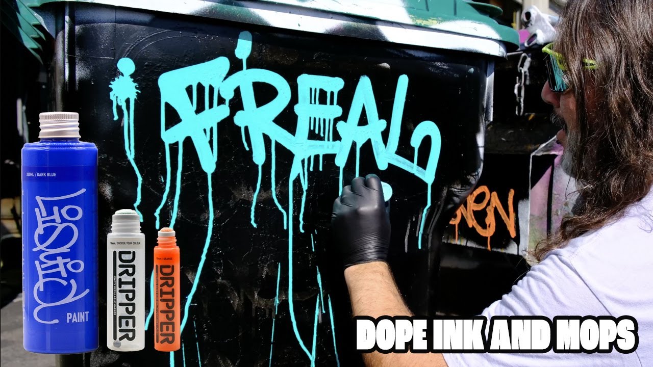 Dope Liquid Ink and Mops - First Test (Light and Dark Shades)