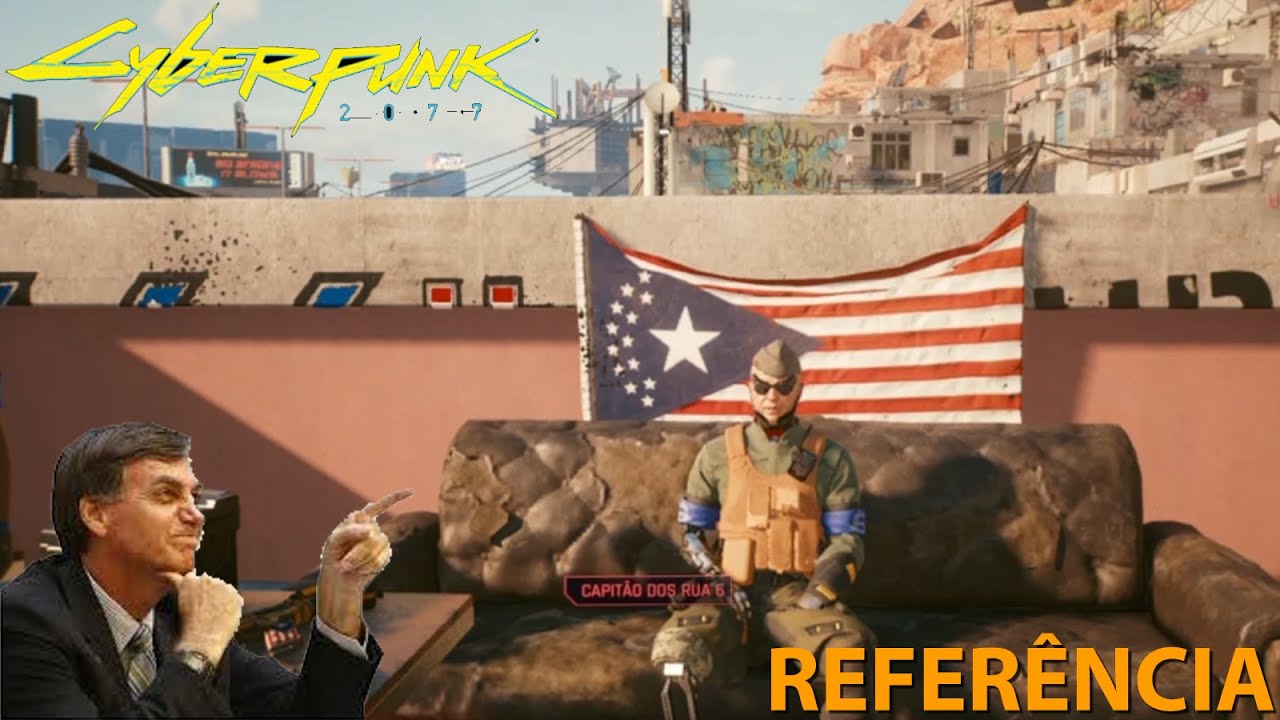 CYBERPUNK 2077 - REFER&Ecirc;NCIA (BOLSONARO) EASTER EGG