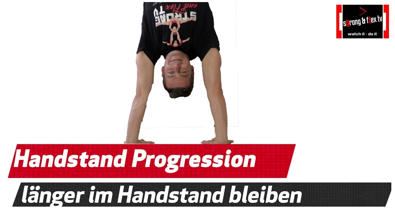 Handstand lernen - Vorübung - langsam Weg von der Wand