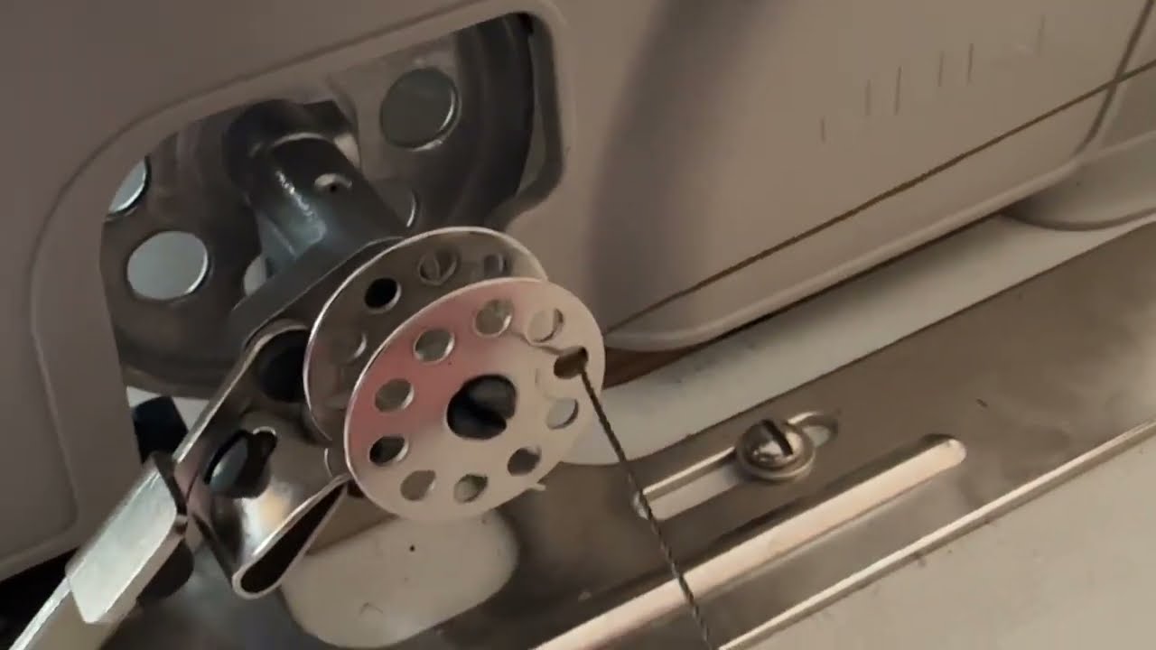 How to fill the bobbin with new thread - JUKI industrial sewing machine