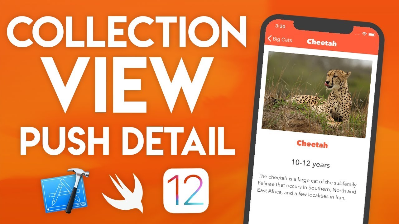 Swift 4.2 Xcode Tutorial - Collection View Part 3 - iOS 12 Geeky Lemon Development
