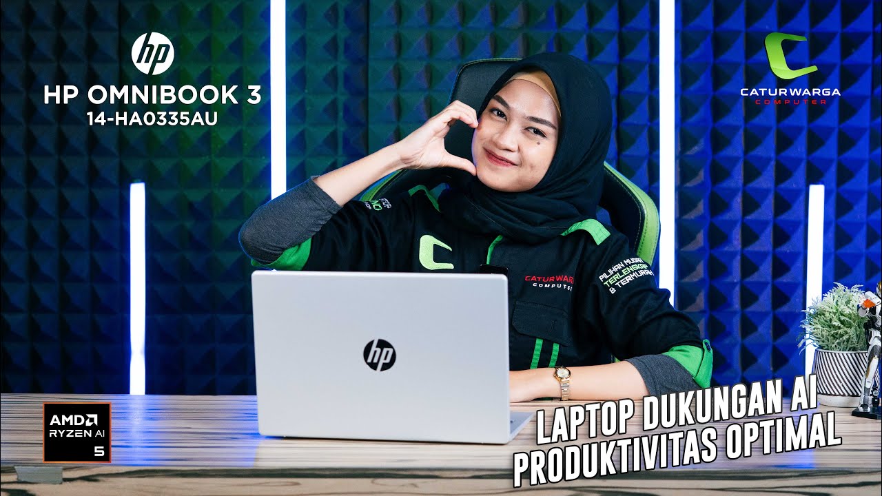Laptop Dukungan AI Produktivitas Optimal | HP OmniBook 3 14-ha0335AU