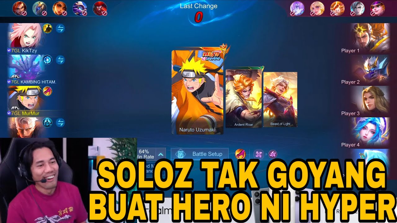 REACTION SOLOZ TAK GOYANG MAIN HERO NI HYPER BIARPUN JARANG ORANG MAIN HERO NI