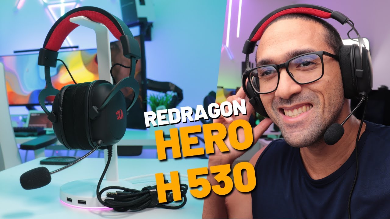 REDRAGON HERO H530 - HEADSET GAMER CUSTO-BENEFÍCIO QUE SURPREENDEU!!