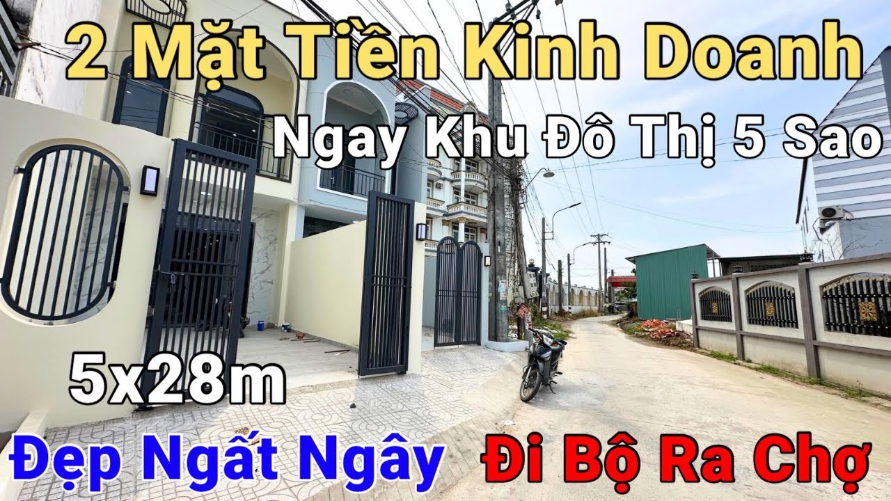 Tâm Tư Bán Nhà 2 Mặt Tiền Kinh Doanh Thông Thoáng 5x28m Rẻ Ngỡ Ngàng Ngay Khu Đô Thị 5 Sao