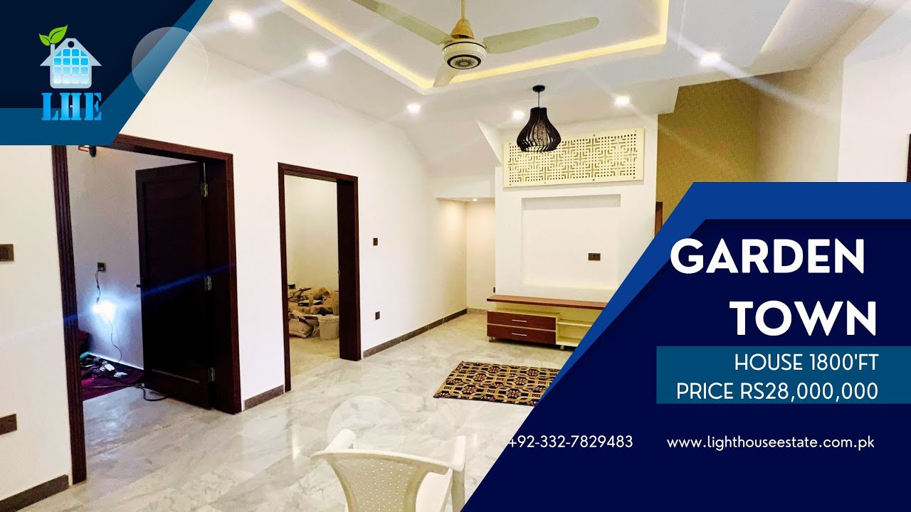 1800 sqfts Newly built House For Sale In Garden Town.│28,000,000.