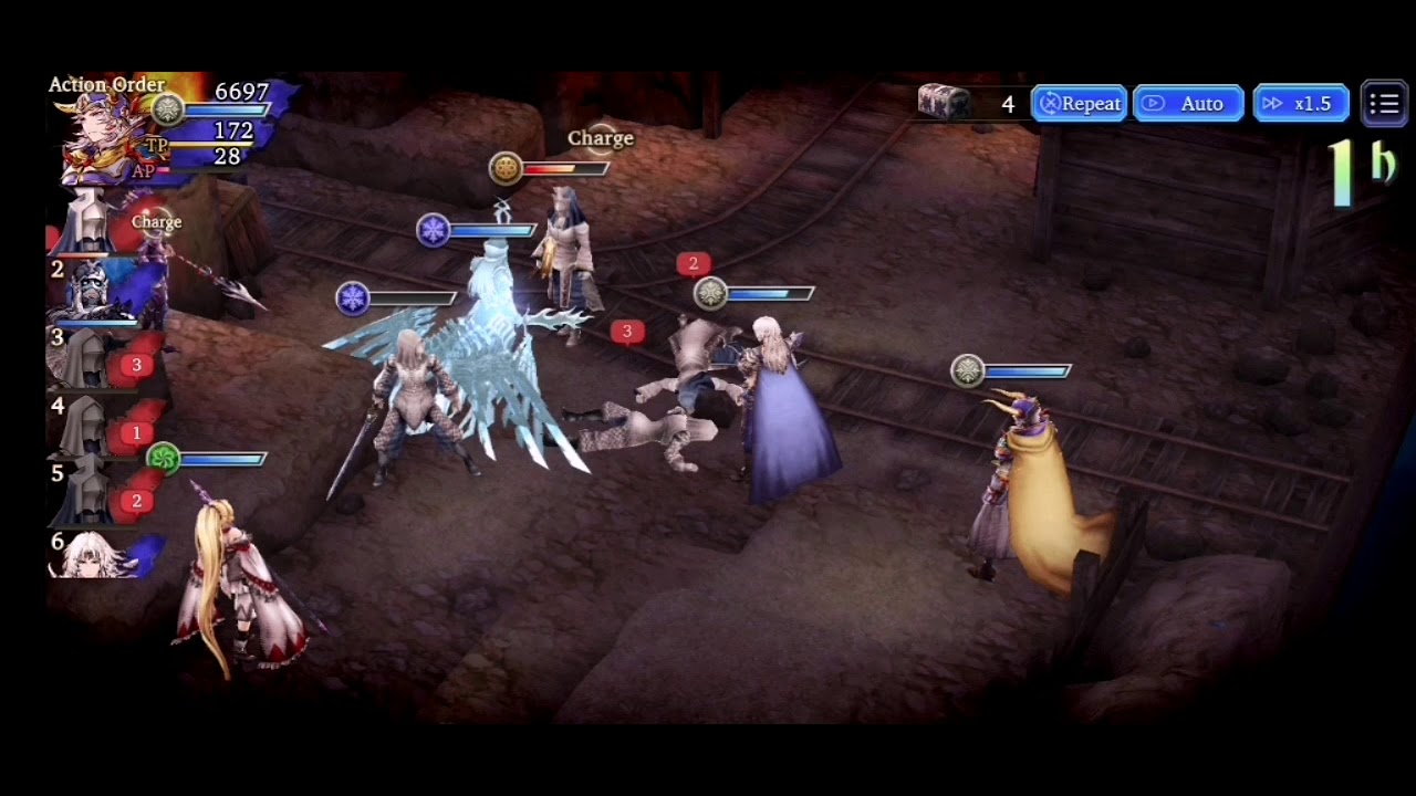 WOTV : FFBE - The Ephemeral EX - Brutal Difficulty - Auto Farm (No monk & new units)