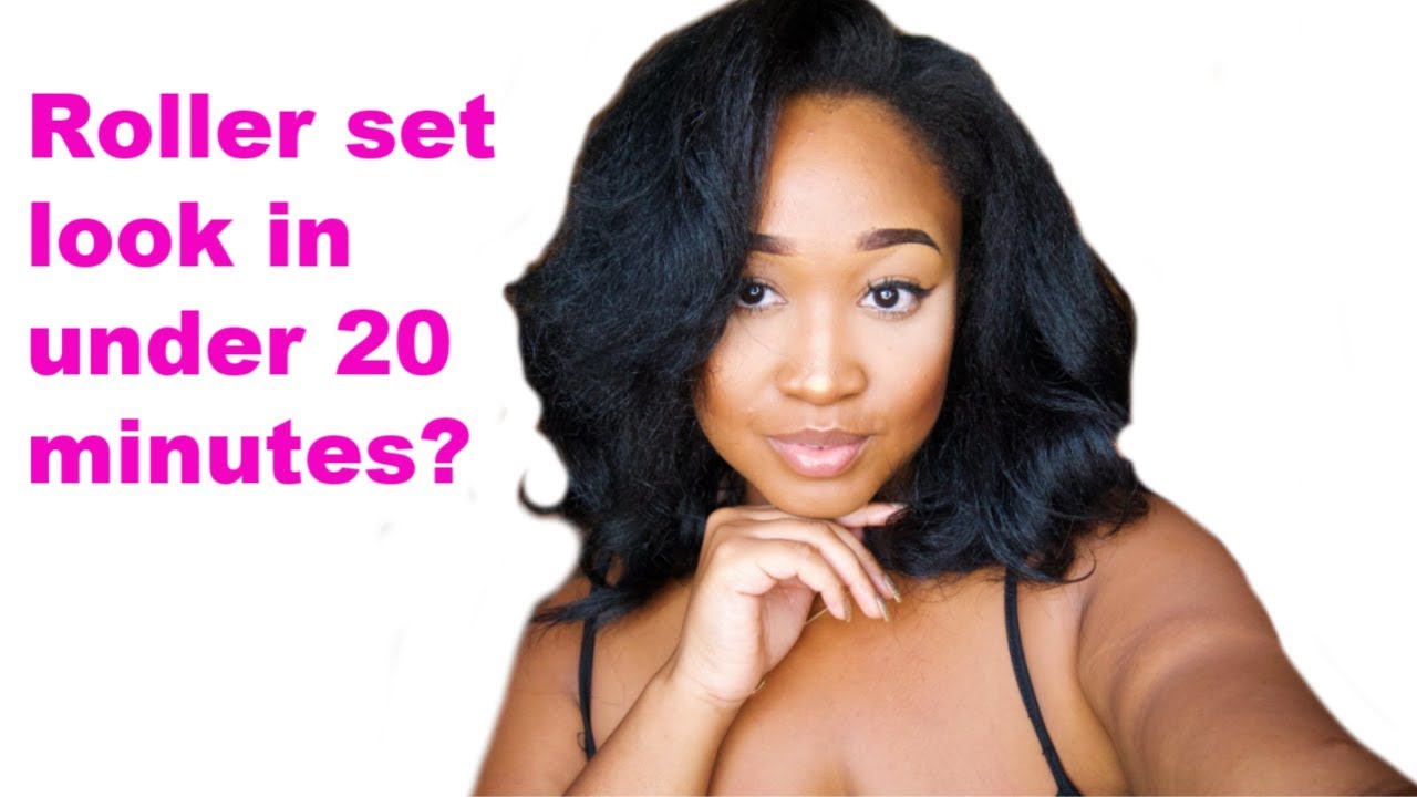 How to get a natural roller set look in under 10 minutes!