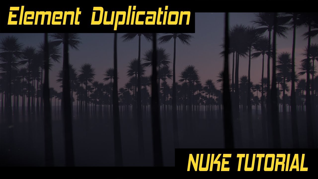 Nuke Tutorial :  Element  Duplication  using Particles