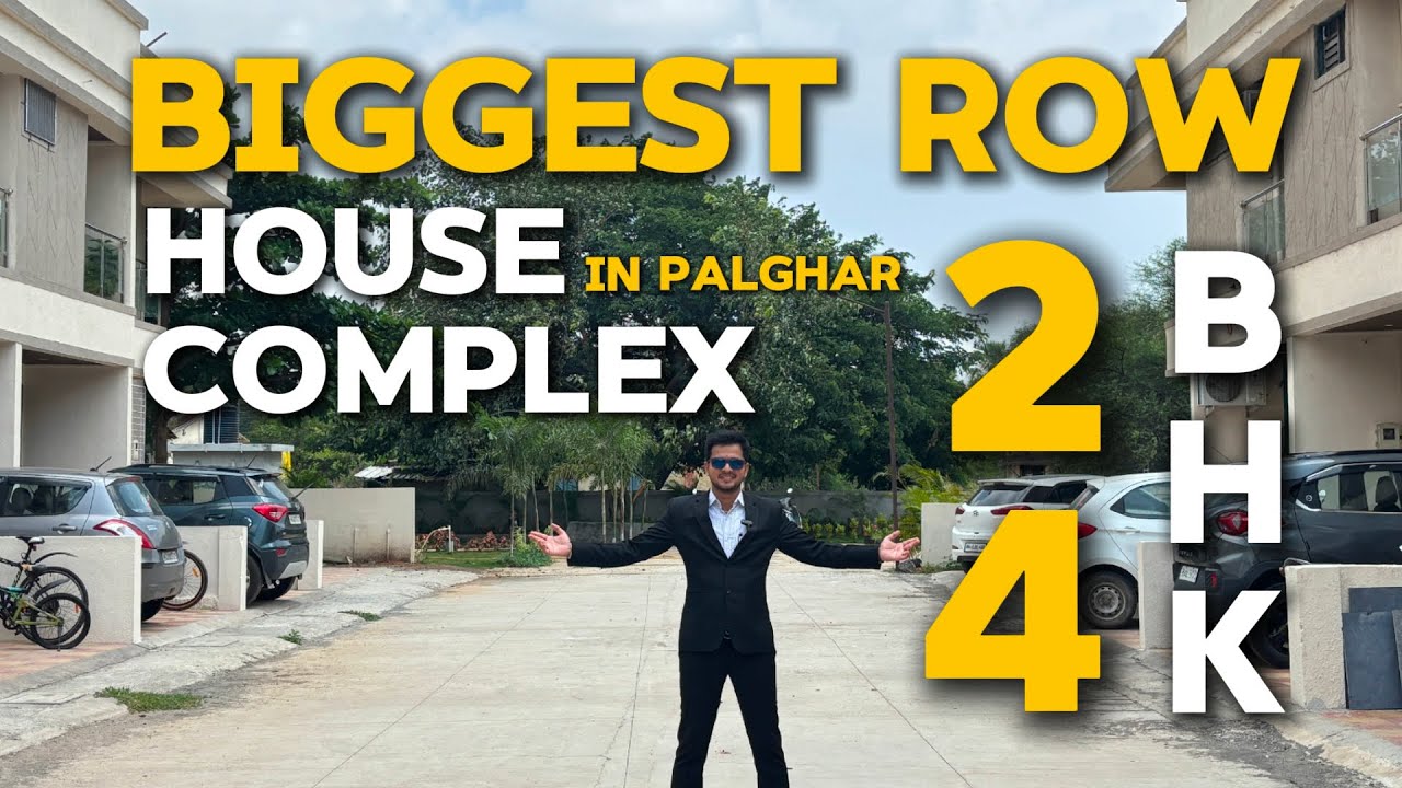 Biggest 2 & 4 BHK 45 Rowhouse Complex in Palghar West…Only 5 lakhs Downpayment #palghar #rowhouse
