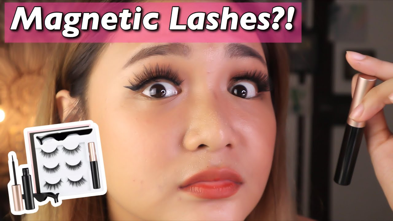 WALANG EYELASH GLUE?! Trying MAGNETIC EYELASHES from Lazada!| Lou Sanchez