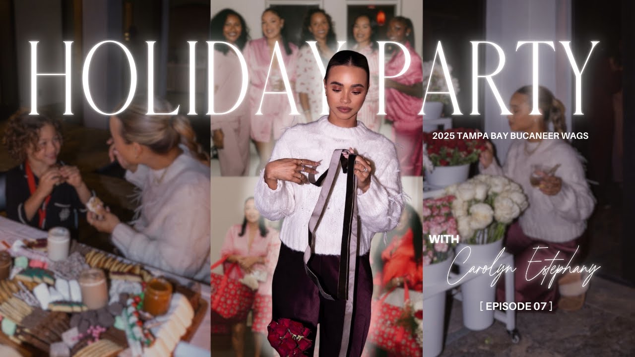 decorating, hosting, and celebrating | nfl wags holiday party 2025
