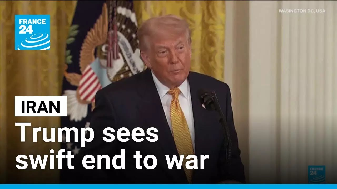 Trump sees swift end to war as Iran reviews US peace proposal &bull; FRANCE 24 English