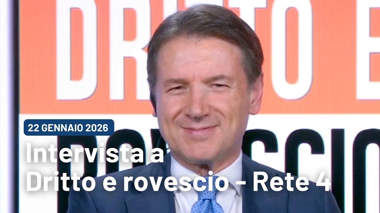 Giuseppe Conte intervistato da Paolo Del Debbio a 
