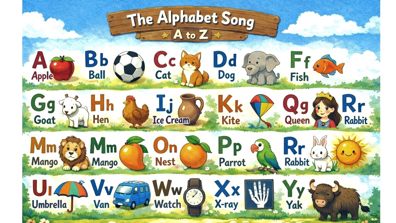 🔤🎵ABC Phonics A–Z 🅰️🅱️ | Fun Alphabet Learning for Kids