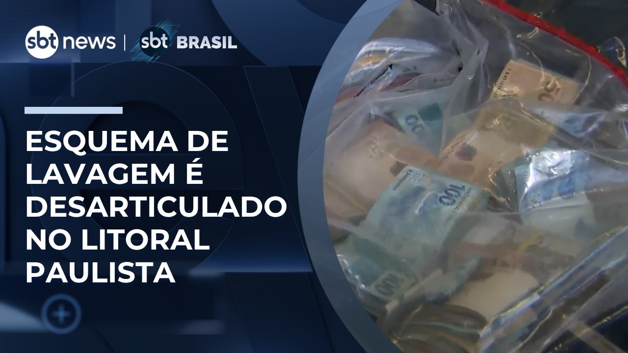 Operation arrests suspects for money laundering for the PCC on the coast of S&atilde;o Paulo | #SBTBrasil