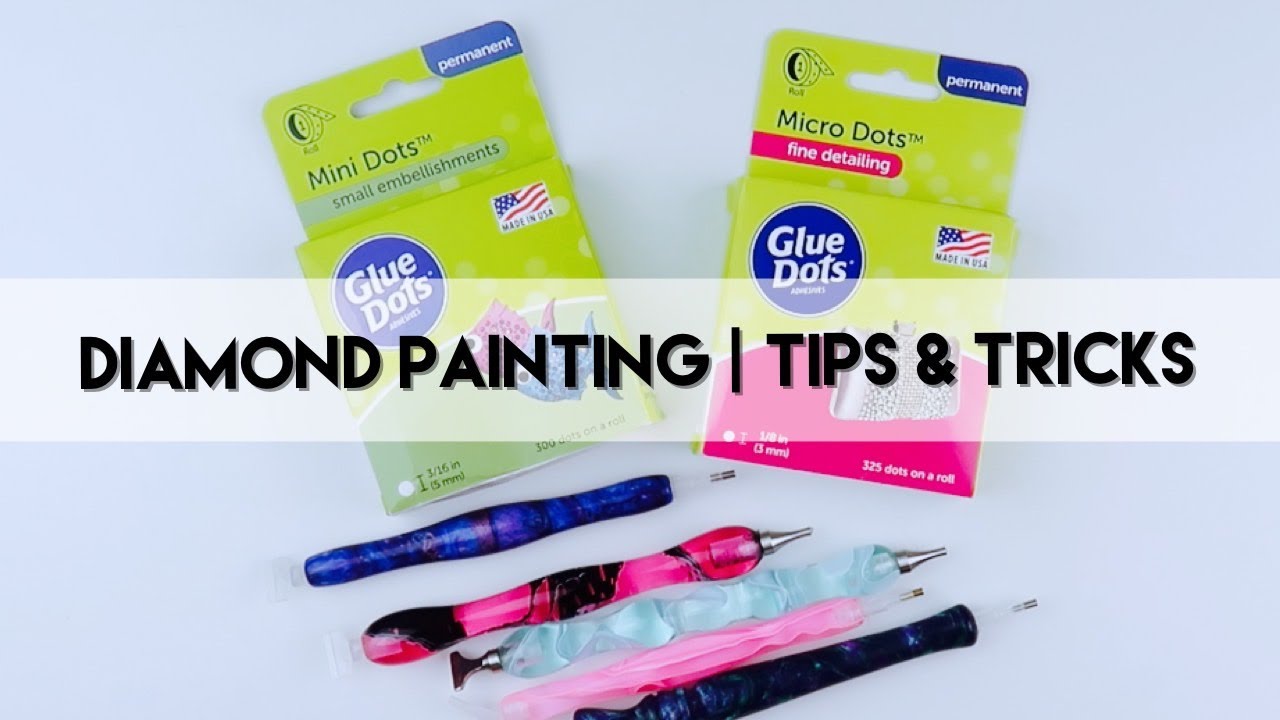 Советы и рекомендации по алмазной вышивке | №4 Клеевые точки