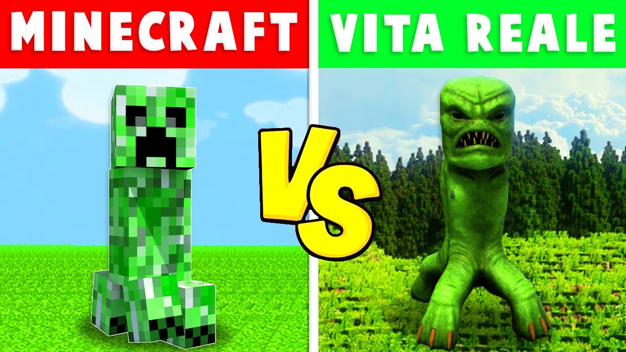 MINECRAFT FINTO CONTRO VITA REALE!!