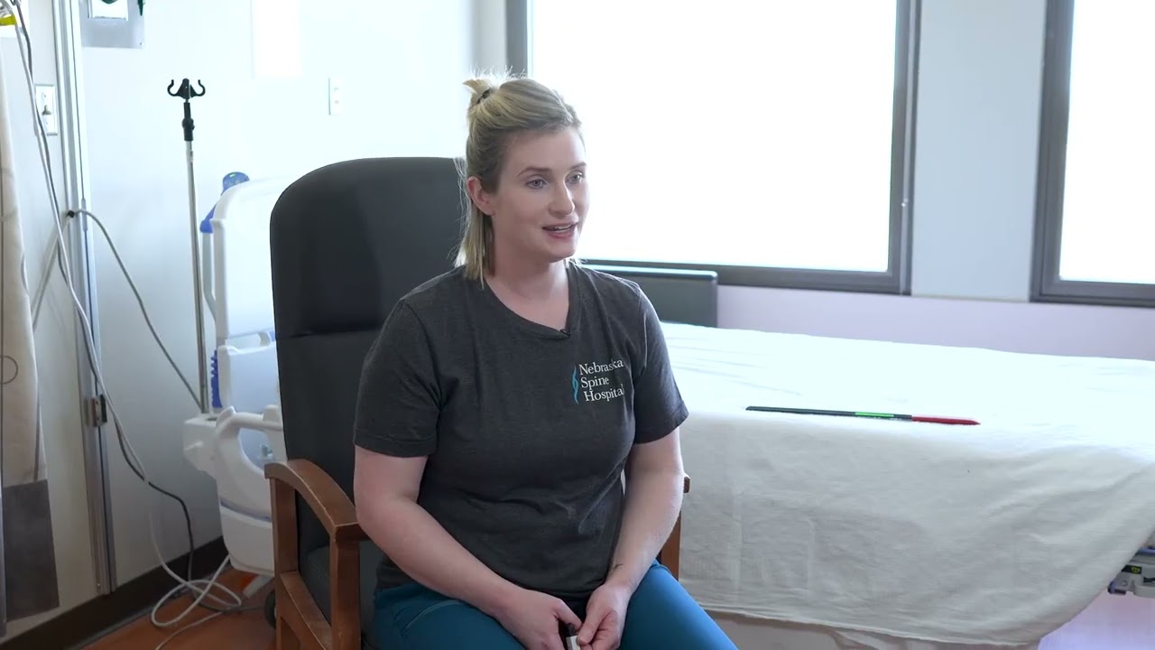 Putting on socks after spine surgery | Nebraska Spine Hospital