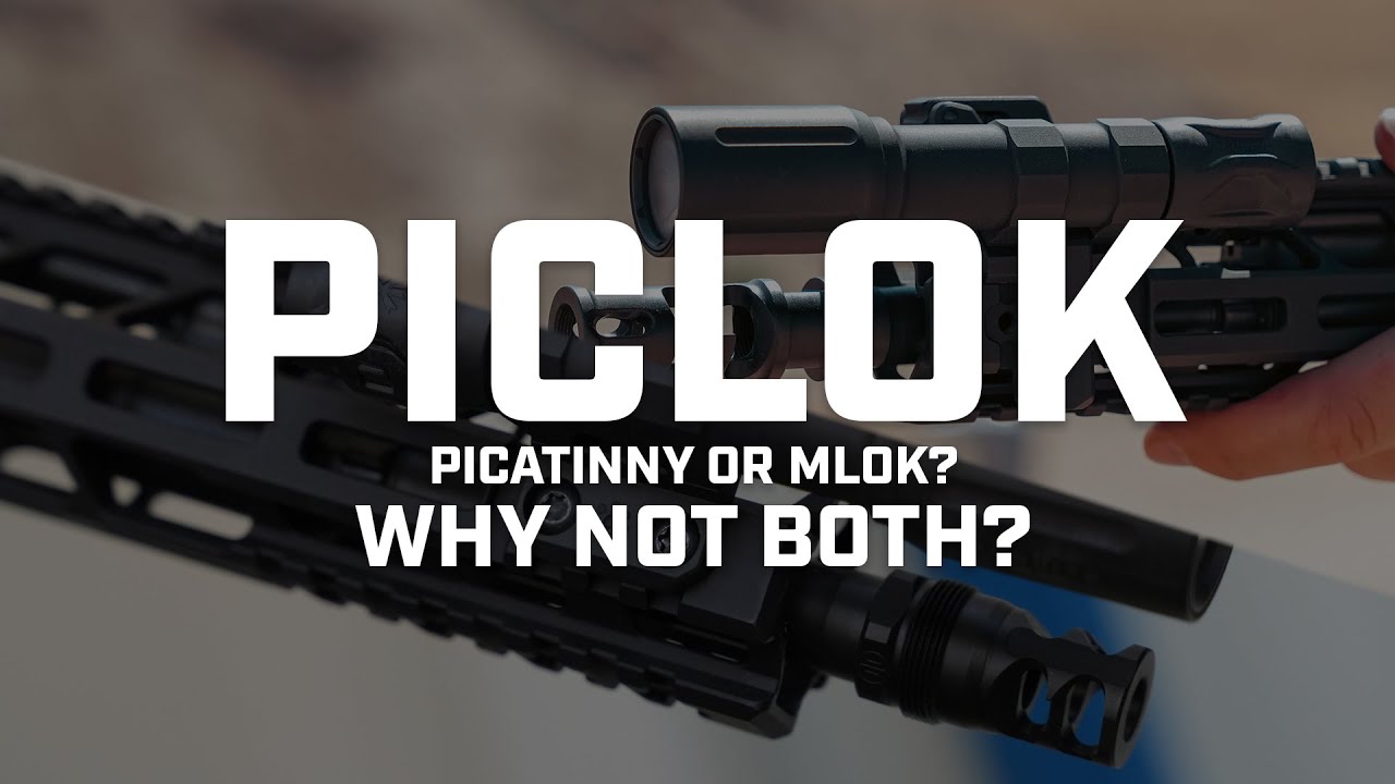 PicLok Rails – The Hybrid picatinny and MLOK rail system!