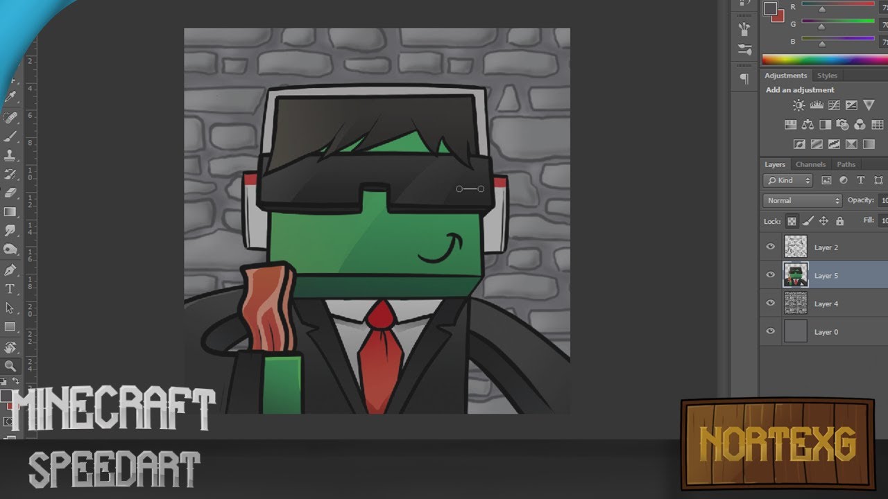 Minecraft Avatar SpeedArt- CrazeHDv1