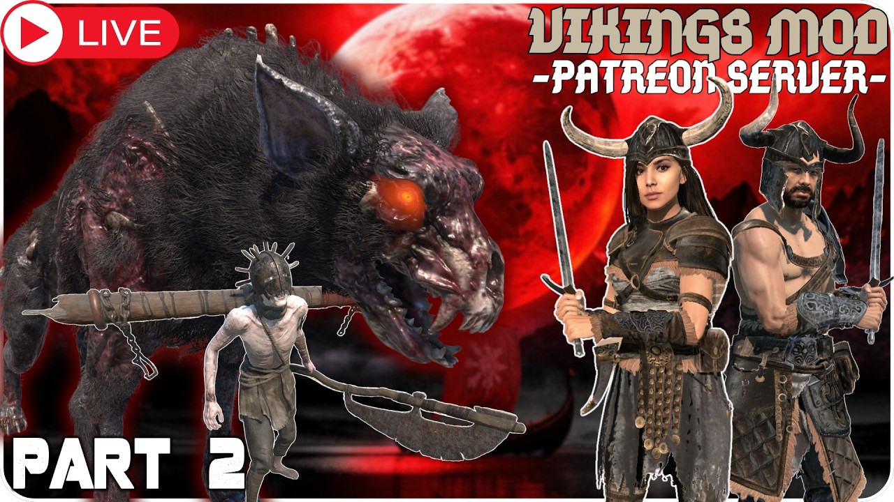 Unlocking our inner VIKING! Hanging out on my patreon server! | Vikings Mod