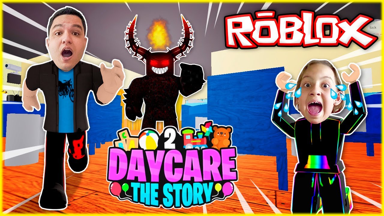 ROBLOX - ASSOMBRAÇÃO NA Creche (DayCare The Story) - Familia MC Divertida Games