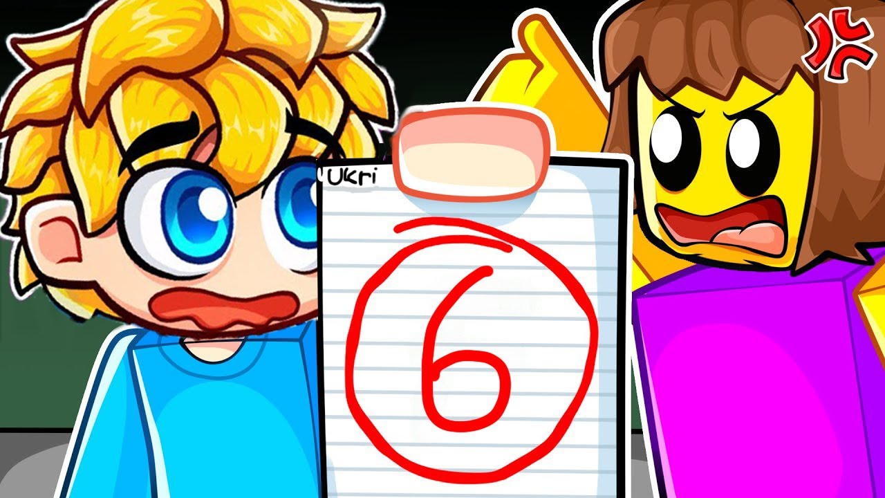 Ups.. Ich habe eine 6 in meinem MATHE TEST in Roblox!