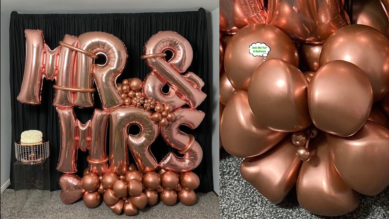 Balloon Bouquet Rose Gold