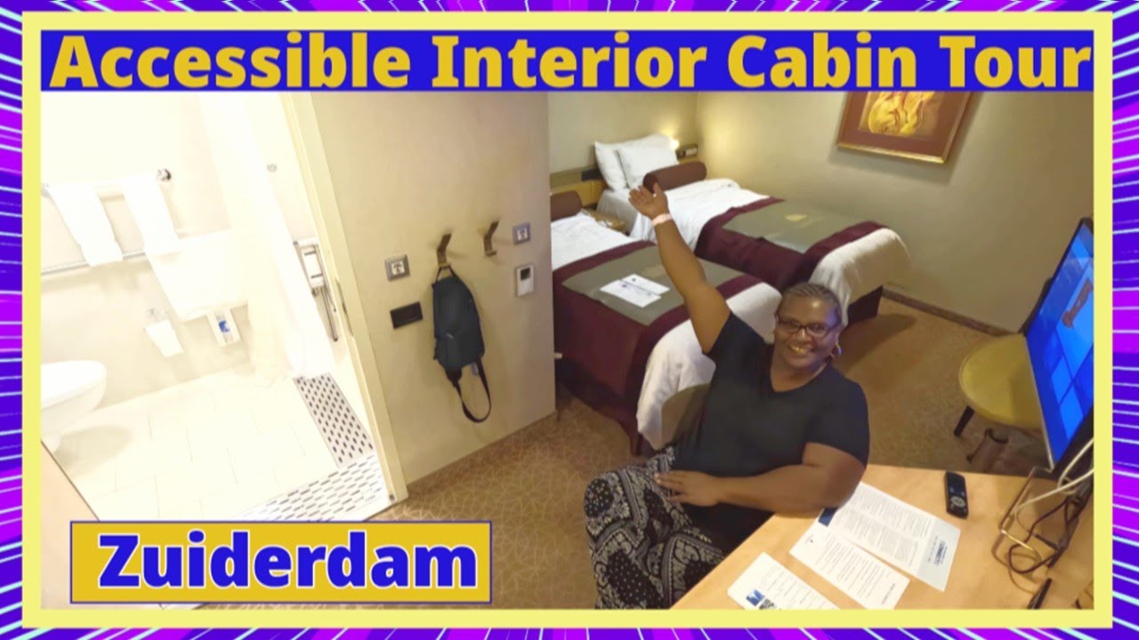 🚢 Голландия Америка Зюйдердам — тур по внутренней каюте с доступом для людей с ограниченными возм...