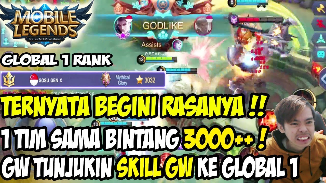 GILA GA NGOTAK 3000 BINTANG !! *RAHASIA* BISA GLOBAL 1 RANKED GEN-X !!