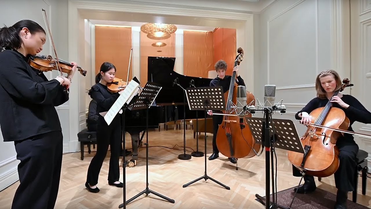 Das IJK Merkur Klavierquintett spielt den ersten Satz aus dem Klavierquintett von Hermann Goetz