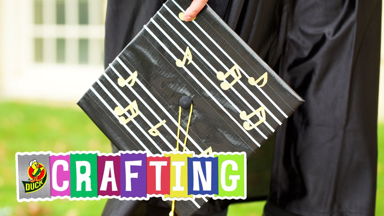 How to Craft a Duck Glitter® Crafting Tape Graduation Cap